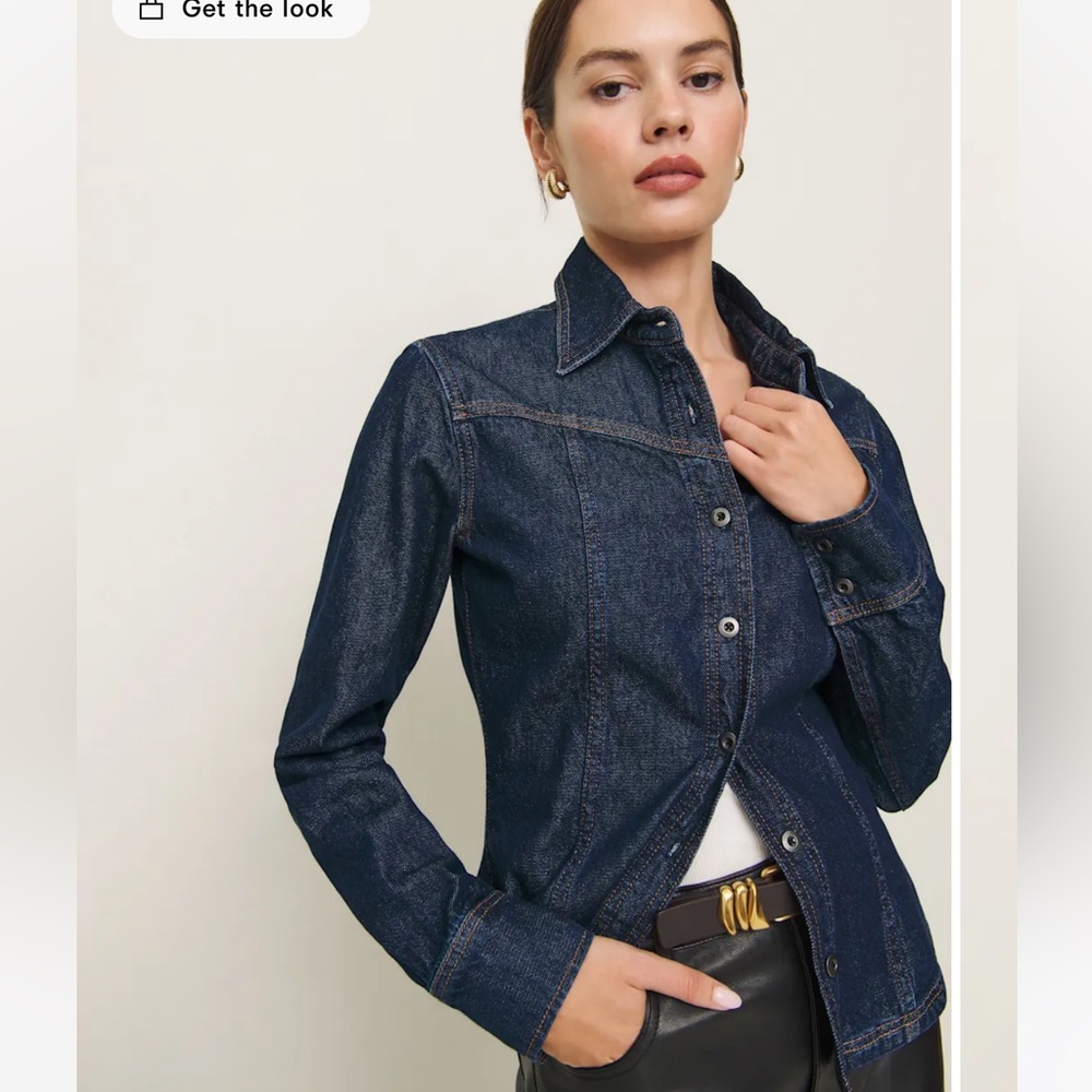 Nellie denim shirt reformation | NWT
